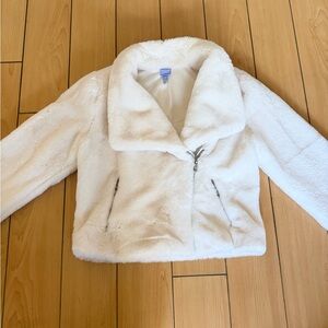 Disney The Nutcracker and the Four Realms Faux Fur Cropped Jacket in White